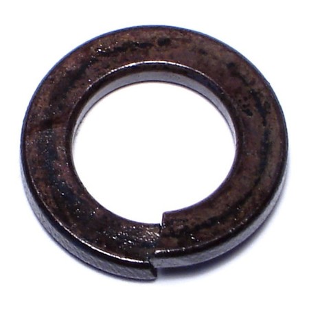 MIDWEST FASTENER Split Lock Washer, For Screw Size 12 mm Steel, Plain Finish, 25 PK 932384